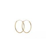Plain hoops korvakorut 30mm, Gold