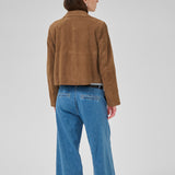 Petra lyhyt mokkatakki, Tobacco Brown