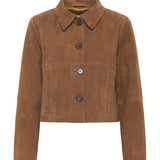 Petra lyhyt mokkatakki, Tobacco Brown