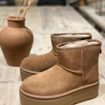 UGG - Classic mini platform, kastanja