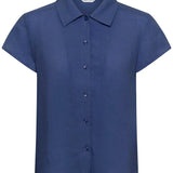 Ritte lyhythihainen pellavapaita, Blue Indigo