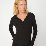 Ronika Wool Knit Polo, Phantom