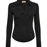 Ronika Wool Knit Polo, Phantom