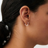Small Affection Hoops, Silver