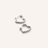 Small Affection Hoops, Silver