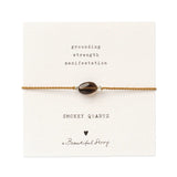 Gemstone rannekoru Smokey Quartz