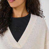 Huxi V-neck neule, Snow White