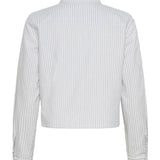 Jean lyhyt kauluspaita, Pearl Blue Striped