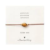 Gemstone rannekoru Tiger Eye