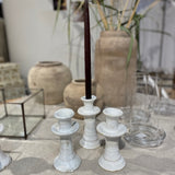 Roco kynttilänjalka H15 cm, White