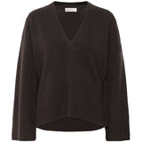 Huxi V-neck neule, Espresso