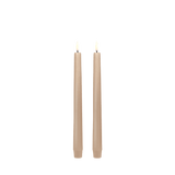 LED kruunukynttiläpari 25,5cm, Beige