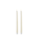 LED kruunukynttiläpari 25,5cm, Ivory