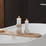 LED pöytäkynttilä Smooth 10,1 cm, White