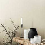 Frost candle holder M, White