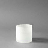 Frost candle holder S, White