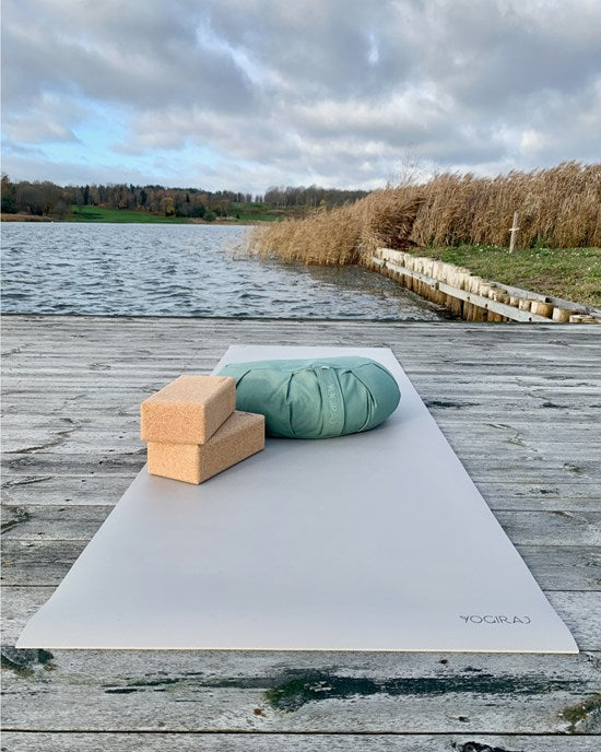 Yogiraj - Joogamatto Natural Practice Mat 4mm, misty greige