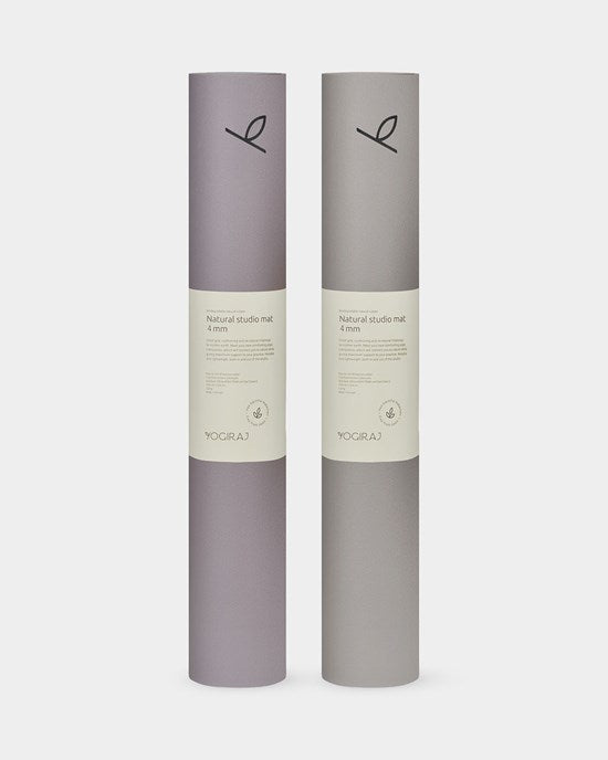 Yogiraj - Joogamatto Natural Practice Mat 4mm, misty greige