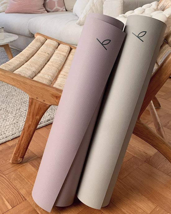Yogiraj - Joogamatto Natural Practice Mat 4mm, misty greige
